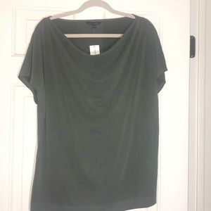 Banana Republic Olive green Modal Cowl-neck Top